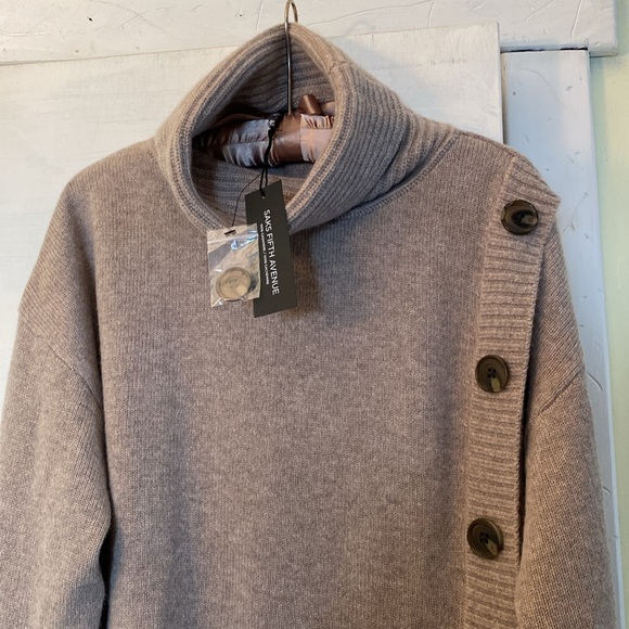 💯 Cashmere Luxurious Turtleneck Sweater New With Tags - Picture 5 of 15